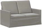 2-sitzer Sofa Hellgrau 130 X 81 X 82 Cm Samt (v) Vidaxl