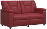 Sofa Weinrot 151 X 85 X 93 Cm Kunstleder Vidaxl