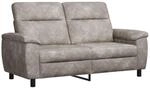 Sofa Hellgrau 178 X 90 X 95 Cm Kunstwildleder Vidaxl