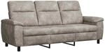 Sofa Hellgrau 214 X 90 X 95 Cm Kunstwildleder Vidaxl