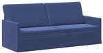 3-sitzer Sofa Polizeiblau 190 X 81 X 82 Cm Samt (v) Vidaxl