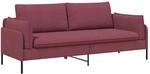 2-sitzer Sofa Weinrot 188 X 81 X 89 Cm Stoff Vidaxl