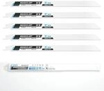 5er Set S&auml;bels&auml;gebl&auml;tter 300mm 14tpi Bi-metall F&uuml;r Metall & Rohre