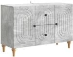 Vidaxl Tv Cabinet Concrete Grey 89 X 34.5 X 60 Cm Engineered Wood