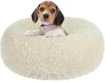 Orthop&auml;disches Hundebett Rund, Kuschelig, Waschbar, 60 Cm &Oslash;, Beige