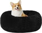 Orthop&auml;disches Hundebett Rund, Waschbar, 70 Cm &Oslash;, Schwarz