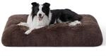 Gro&szlig;es Hundebett Waschbar, 89x58cm, Braun, Mit Rutschfester Unterseite
