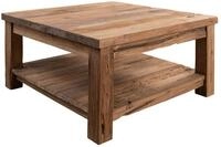 Couchtisch Teak Natur Unbehandelt 90x90x45 Cm (bxtxh) Montiert Bassano 140