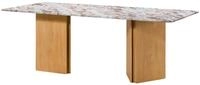 Esstisch Mango Beige Lackiert 220x100 Cm Teilmontiert Lugano 107