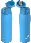 Edelstahl Thermosflasche 750ml Himmelblau Mit 2 Deckeln Bpa-frei