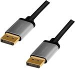 Displayport-kabel 4k/60hz Aluminium 1m