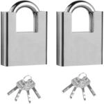2x Vorh&auml;ngeschloss 40mm Wetterfest Mit Schl&uuml;ssel, Robust, F&uuml;r Garage, Spind