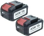 Extensilo 2x Akku Kompatibel Mit Flex Lithium Power 18 V Werkzeug (2500 Mah, Li-ion,