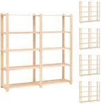 Vidaxl - Lagerregale 5 B&ouml;den 5 Stk. 170x38x170cm Massivholz Kiefer 500kg