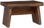 Vidaxl Stool Natural 29 X 20 X 17 Cm Mahogany Wood