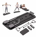 Relaxdays Pilates Board, 2 Widerstandsb&auml;nder, 4 Griffe, Kniematte,...