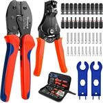 Solar Crimpzangen Set F&uuml;r 2.5/4/6mm&sup2; Pv Kabel Mit Steckern Und Abisolierzange