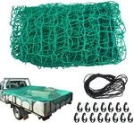Anh&auml;ngernetz 2x3m Gr&uuml;n, Rei&szlig;fest Mit 15 Haken, Ladungssicherung