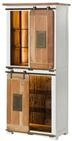 Schrank Mango / Altholz Wei&szlig; Lackiert 80x45x175 (bxtxh) Montiert Railway Lux...