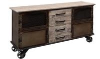 Sideboard Mango 153x40x80 Braun Lackiert Heavy Industry 253