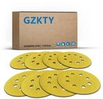 Schleifpapier 125mm Klett, 90 St&uuml;ck, 8 Loch, 9 K&ouml;rnungen F&uuml;r...