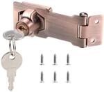 Abschlie&szlig;bare &Uuml;berfalle 76mm Mit Schl&uuml;ssel, Rostfreier Stahl, Rot Kupfer