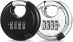 2er Set Zahlenschloss Vorh&auml;ngeschloss Edelstahl 4-stellig 10mm B&uuml;gelst&auml;rke...