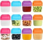12er Set 100ml Aufbewahrungsdosen Mit Deckel, Plastik, Bpa-frei