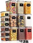 Vorratsdosen Set 15 St&uuml;ck Luftdicht F&uuml;r K&uuml;che Mehl M&uuml;sli Zucker Nudeln
