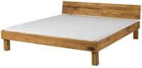 Bett Wildeiche Natur Ge&ouml;lt 205x205x70 Cm (bxtxh) Zerlegt Tomme 107