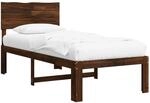 Einzelbettgestell Mit Kopfteil Rostock Dunkelbraun 80 X 200 Cm Vidaxl