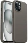 Silikon H&uuml;lle F&uuml;r Iphone 15 6,1 Zoll, Sto&szlig;fest, Seidig-weich, Tonbraun