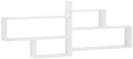 Vidaxl Wall Shelf White 168.5 X 17 X 68 Cm Engineered Wood