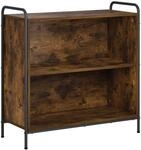 B&uuml;cherregal 80 X 33 X 80 Cm Holzwerkstoff R&auml;uchereiche Vidaxl