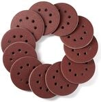 Schleifpapier 125mm Klett 8-loch P80 F&uuml;r Exzenterschleifer, 110 St&uuml;ck