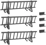 Vidaxl Roof Snow Guard Anthracite 300 X 29.5 X 34.5 Cm Steel