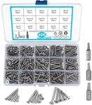 400tlg. Edelstahlschrauben Sortiment Senkkopf Torx M3-m4 Mit Bohrerspitze