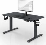 Elektrischer Schreibtisch Mit H&ouml;henverstellung Ergonomisch Anthrazit,1200x600...