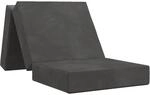 Klappsofa Bett 90 X 63 X 45 Cm Dunkelgrau Vidaxl