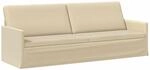 3-sitzer Sofa Creme 220 X 81 X 82 Cm Stoff Vidaxl
