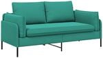 2-sitzer Sofa 2-sitzer T&uuml;rkis 188 X 81 X 89 Cm Samt Vidaxl