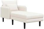 Gro&szlig;e Chaiselongue Creme Boucl&eacute; Vidaxl