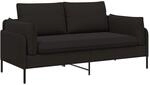 2-sitzer Sofa 2-sitzer Schwarz 188 X 81 X 89 Cm Samt Vidaxl