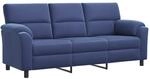 Sofa Polizeiblau 214 X 85 X 93 Cm Samt Vidaxl