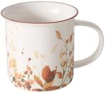 Porzellanbecher Mit Farbigem Rand, Bernada, 320 Ml