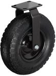 Relaxdays Bockrolle, 3.50-4, Traglast 120 Kg, Gummi, Stahlplatte, Luftbereift,