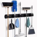 Ger&auml;tehalterleiste Mit Haken Zum Kleben Und Schrauben Schwarz