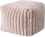 Hocker Aus Kunstfell, 38 X 38 X 28 Cm