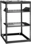Vevor 16u Open Frame Netzwerk-rack, 585 Mm Tiefe, Zur Wandmontage Oder Als