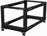 Startech.com 4postrack8u Rack 8u Freistehendes Gestell Schwarz